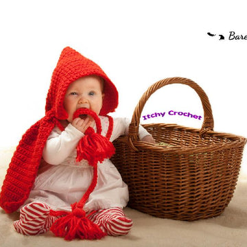 Little red riding hood baby photo prop