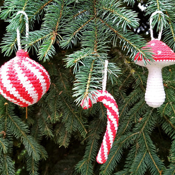 Christmas ornaments Amigurumi set of 3