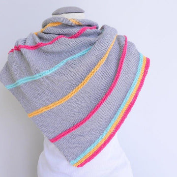 Strickanleitung – Dreieckstuch STRIPES 2 – No.118