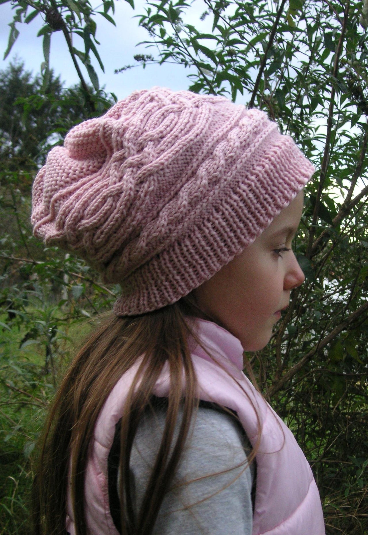 Saraqel - Cable Hat Longbeanie for Girls