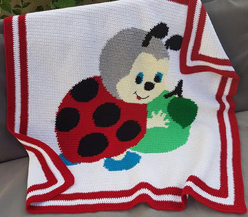 CROCHET Baby Blanket / Afghan - Ladybird's Apple