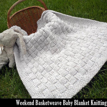 Weekend Basketweave Baby Blanket