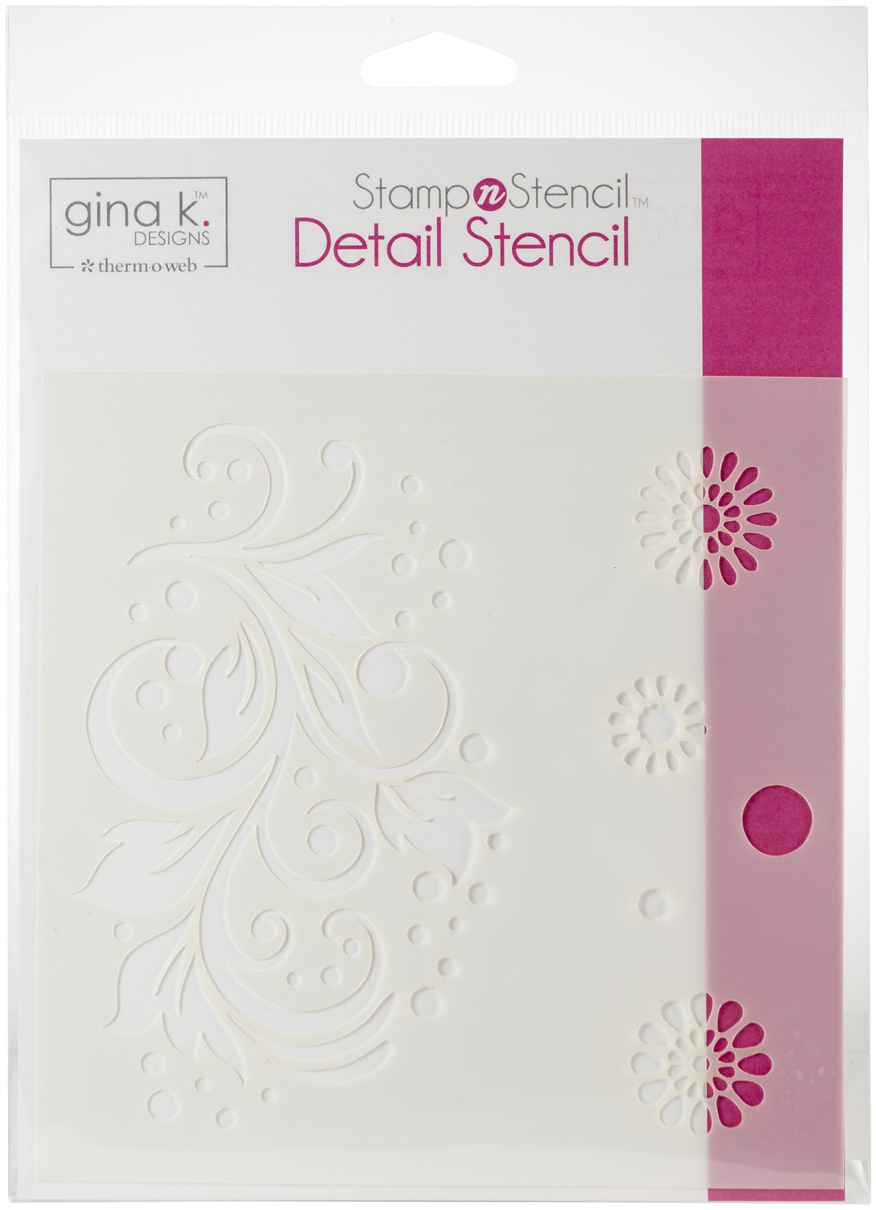 Therm O Web Gina K Designs Stencil 6"X6" - Crazy Daisy