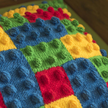 Lego inspired cushion cover