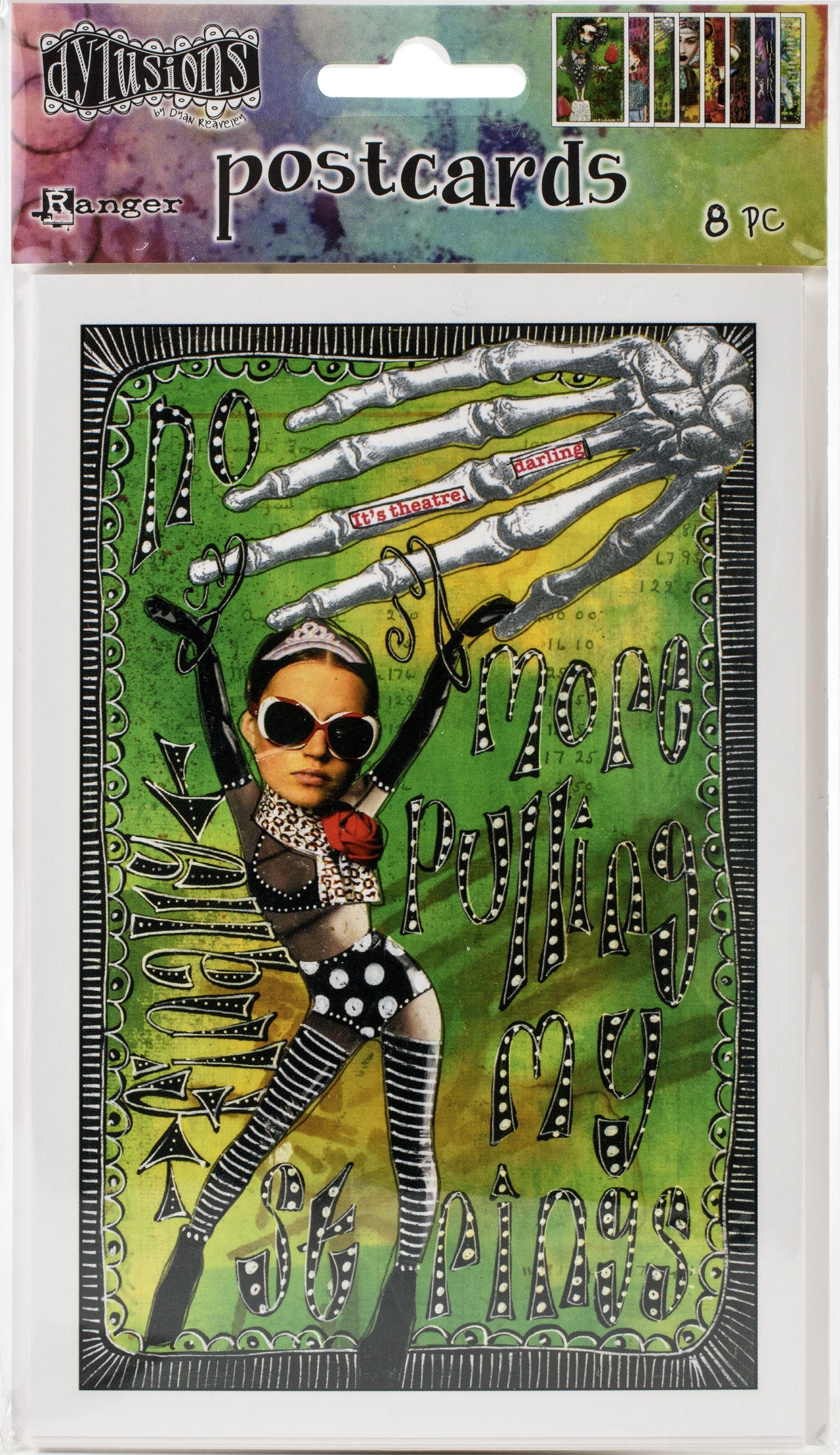 Ranger Dyan Reaveley's Dylusions Postcard Images 4"X6" - Set #3