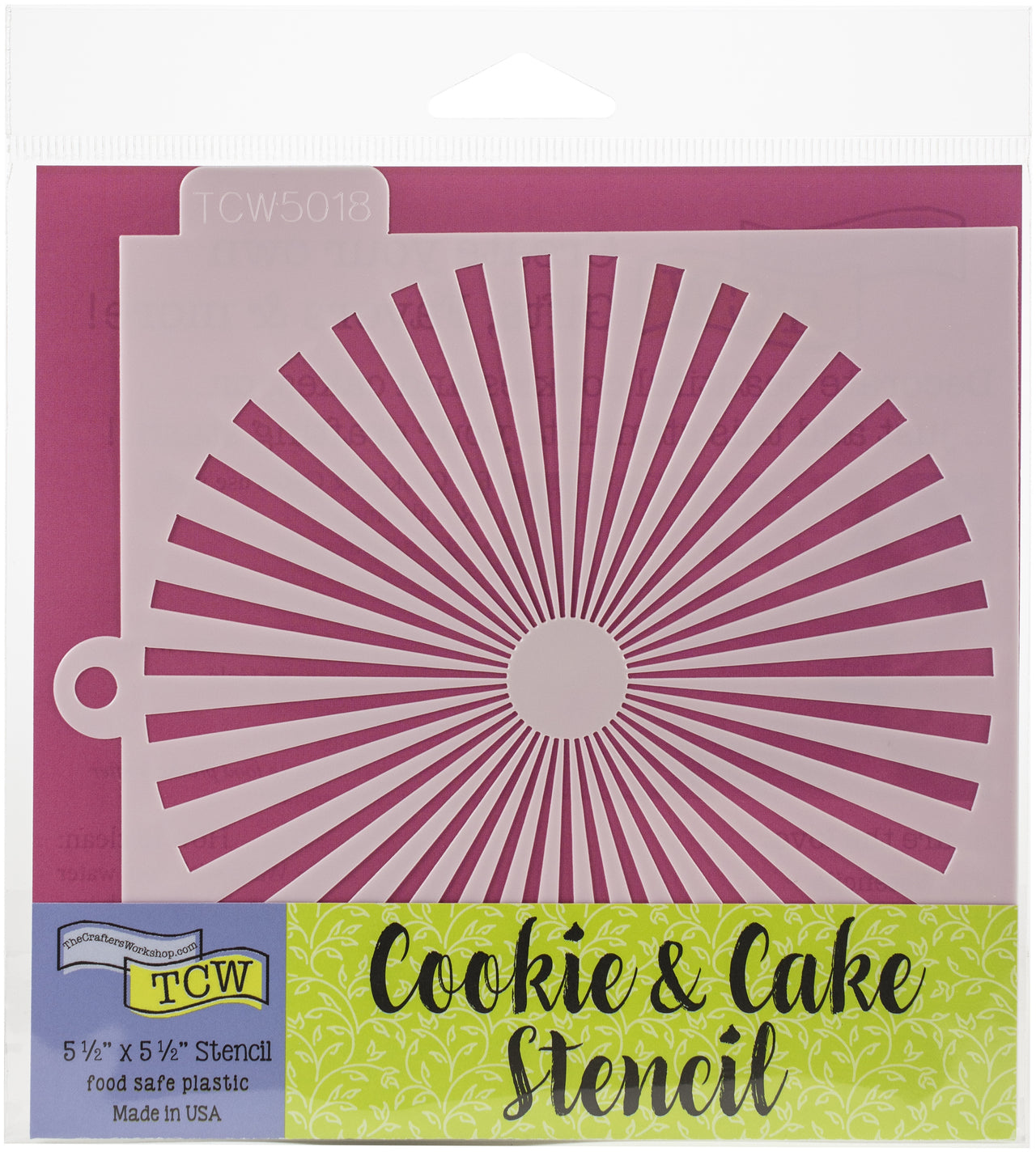 The Crafter's Workshop Crafter's Workshop Cookie & Cake Stencils 5.5"X5.5" - Sunburst