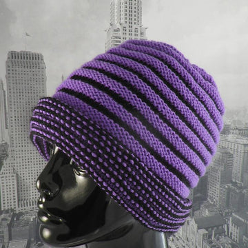 Reversible Double Cuff Beanie Hat