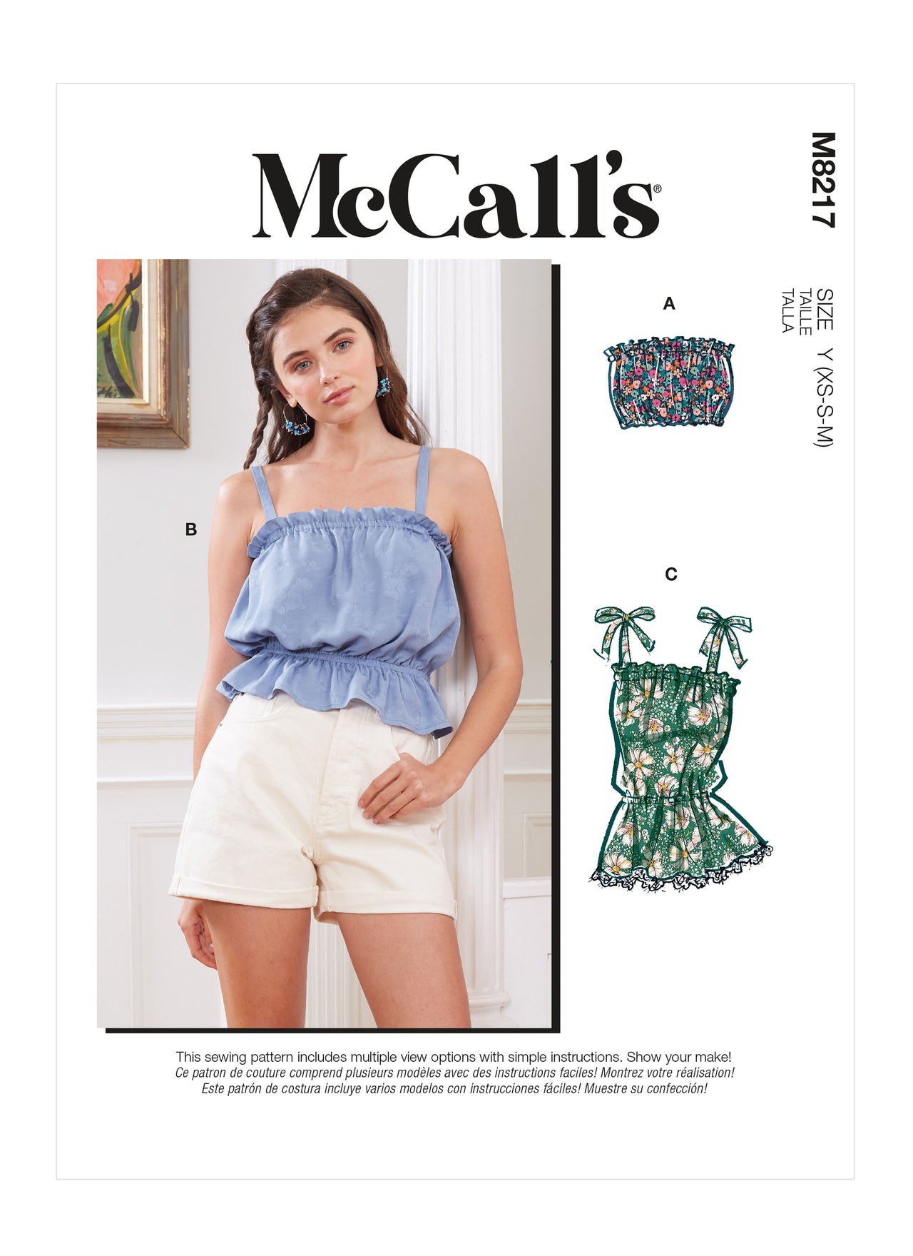 McCall's Misses' Tops M8217 - Sewing Pattern