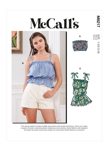 McCall's Misses' Tops M8217 - Sewing Pattern