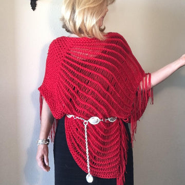 Indian Paintbrush Poncho