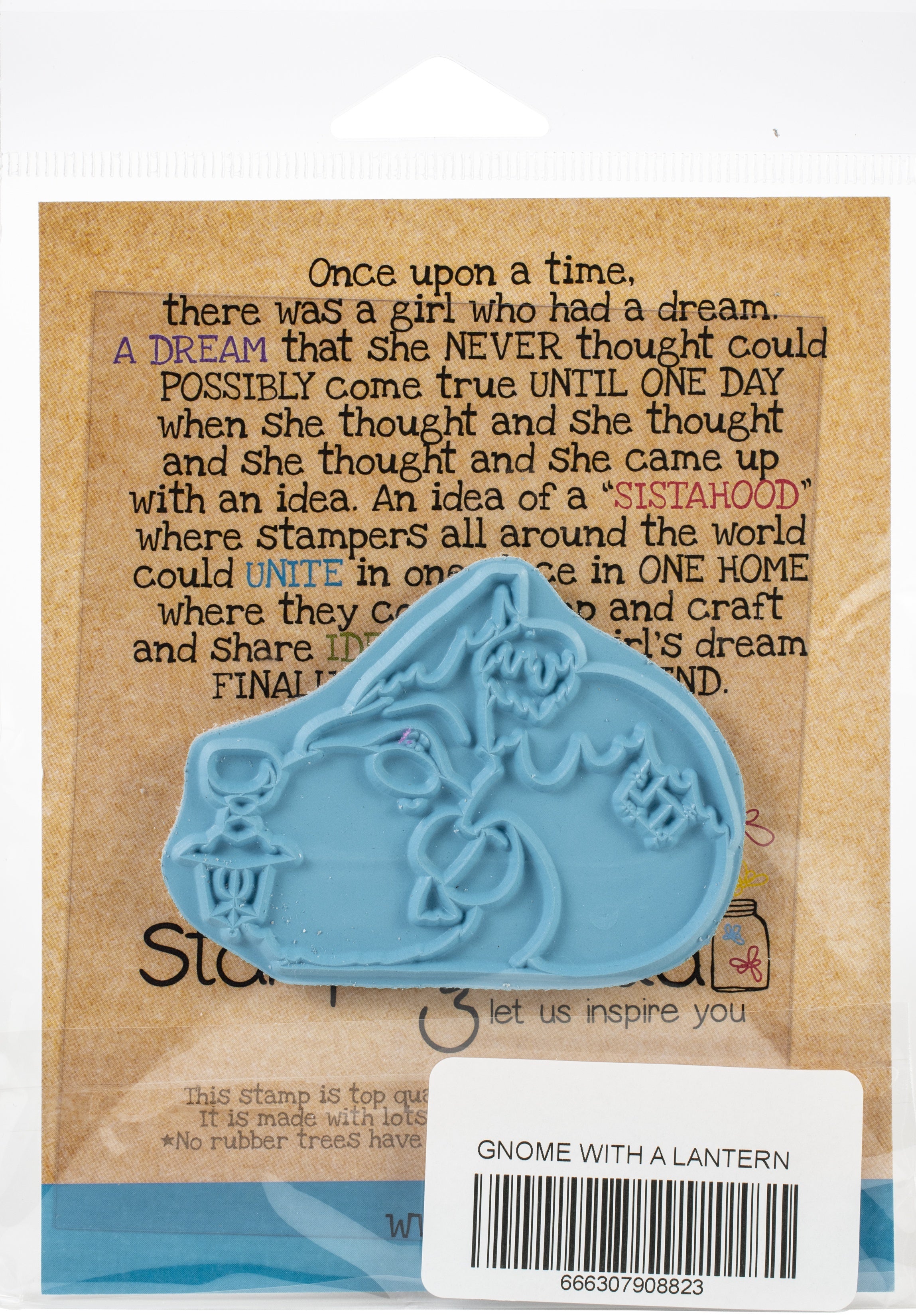 Stamping Bella Cling Stamps - Gnome W/A Lantern