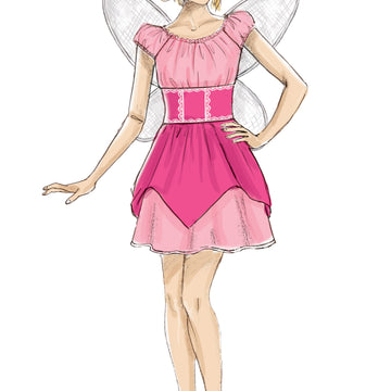 McCall's Children's/Girls' Fairy, Witch, Pirate, Angel and Character Costumes M7453 - Sewing Pattern