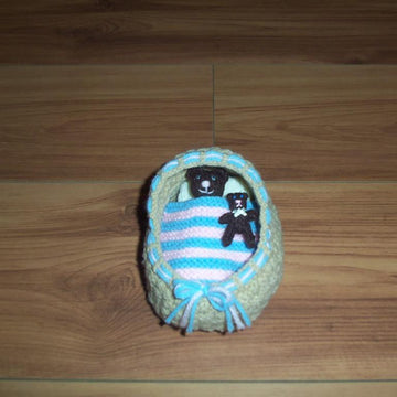 Baby Animals With Crib And Accessories
