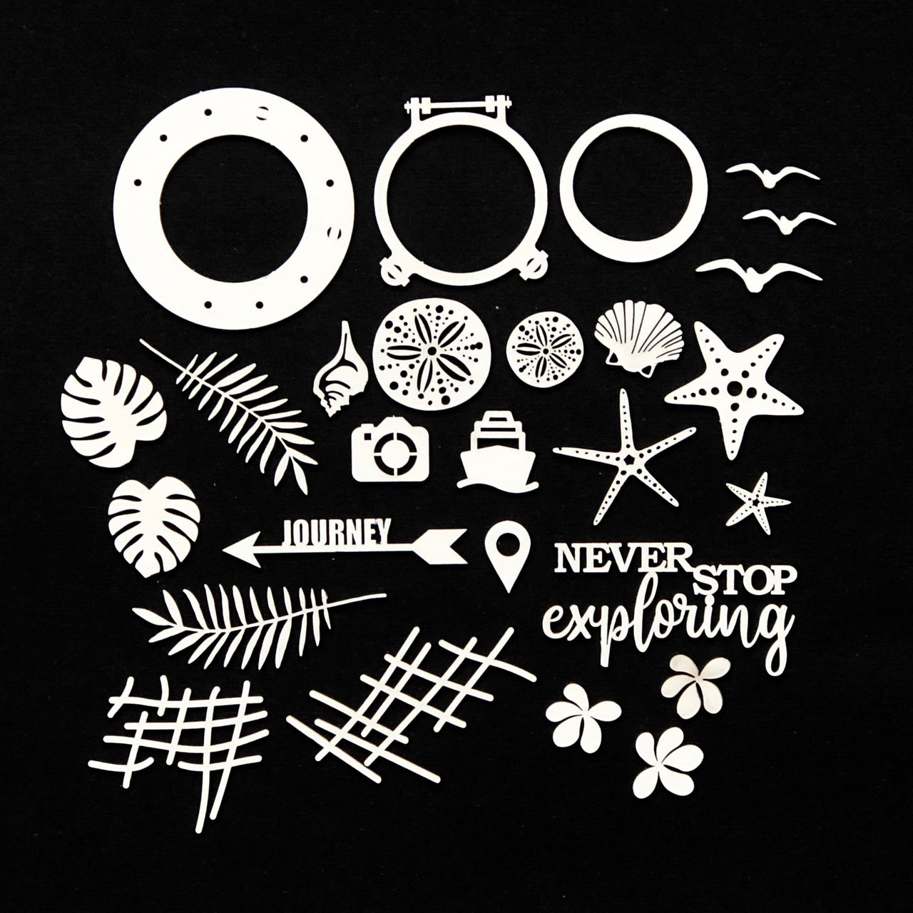 49 And Market Archival Chipboard 6"X6" - Never Stop Exploring
