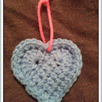 Crochet Heart Pattern Easy Applique Valentine Love