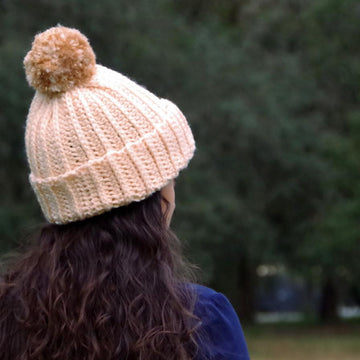 Knit-Look Crochet Hat