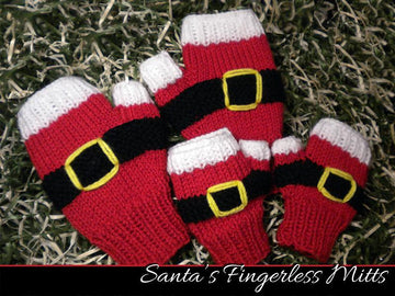 Santa's Fingerless Mitts