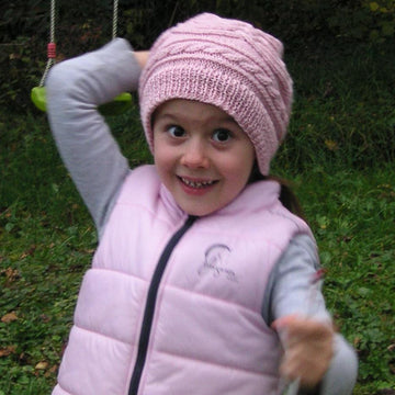 Saraqel - Cable Hat Longbeanie for Girls