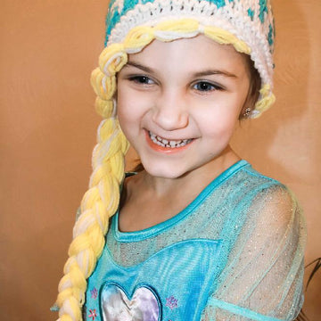 Snow tiara and braid hat