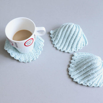 Seashell Inspired Crochet Coasters