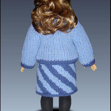 Knitting pattern. Fits American Girl Doll and 18 inch doll. blazer and Skirt. 039