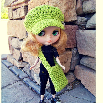 Blythe Newsboy Hat and Bag