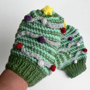 Christmas Tree Mittens