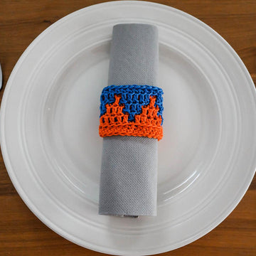 Mosaic Crochet Napkin Ring