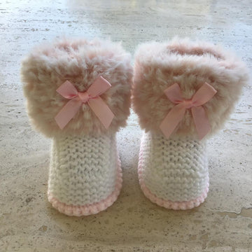 Baby Girl Pink Booties