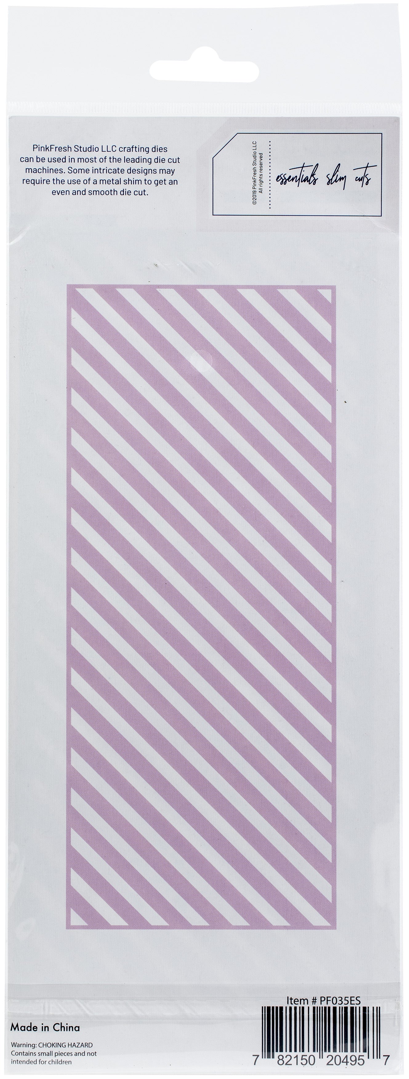 Pinkfresh Studio Essentials Die Set - Slim Diagonal Stripes