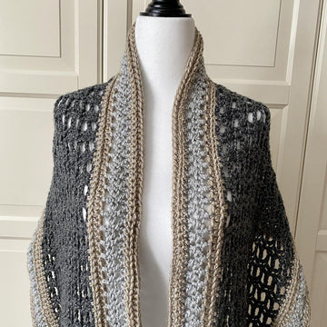Easy Crochet Scarf Shawl Pattern: Easy-Pleaser Scarf Shawl