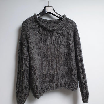 Super chunky jumper with banana motif