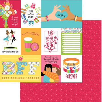 Photoplay Paper Best Friends Double-Sided Cardstock 12"X12" 25/Pkg - Besties