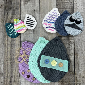 Eggtastic Dishcloth Canvas (Stockinette Version)