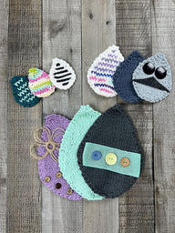 Eggtastic Dishcloth Canvas (Stockinette Version)