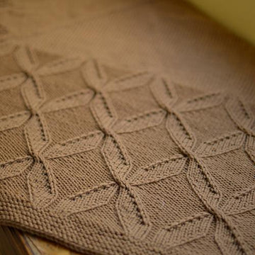#279 Twisted Lattice Shawl