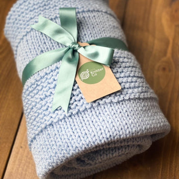 Chunky Garter Stripe Blanket