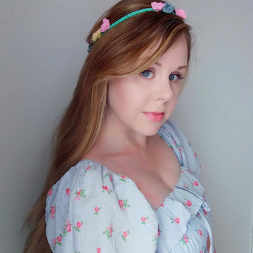 Crochet Whimsical Flower Crown/Hair Wreath Pattern