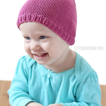 Little Knit Top Knot Hat
