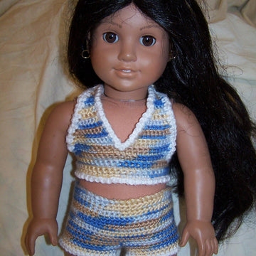 Tankini Swimsuit For American Girl / 18 inch Doll