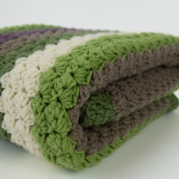 Lucky Clover Sedge Stitch Crochet Blanket
