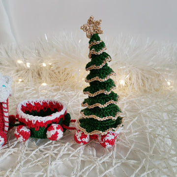 Golden Edged Mini Christmas Tree