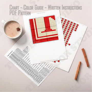 Initial Letter R Pillow Cover CROCHET PATTERN