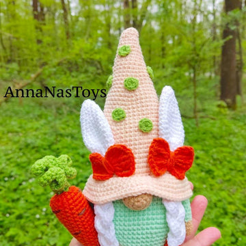 Spring Easter gnome girl