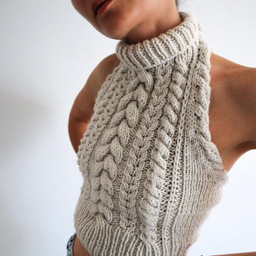 Copious Cables Halter Top