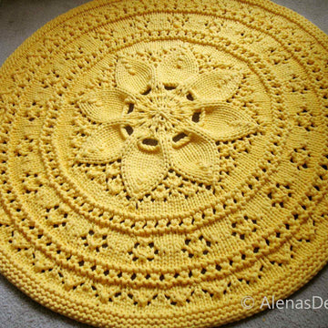 Floral Lace Rug