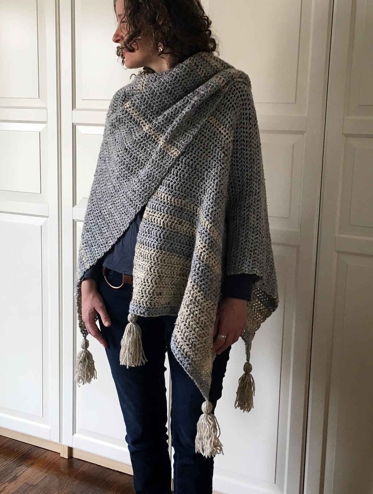 Crochet Ruana Pattern: Easy-Breezy Crochet Ruana