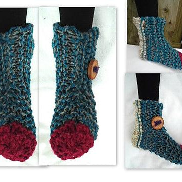 855 - Beginner Knit Slippers