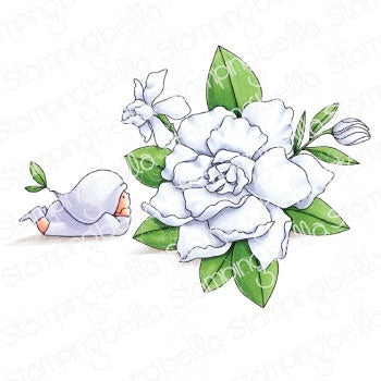 Stamping Bella Cling Stamps - Bundle Girl With Gardenia
