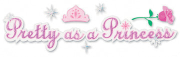 Sticko Disney Title Dimensional Stickers - Pretty As A Princess